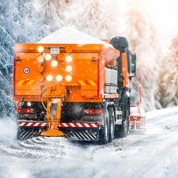 De-icing road salt